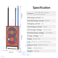 BMS 13S 48V 15A مع سنسر حراره  السعر 17 الف  📞 للتواصل: 07725376443 🛒 ...