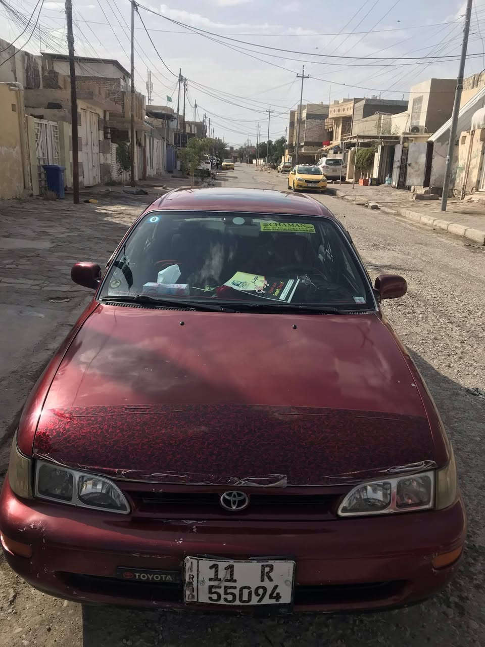 السلام عليكم كورلا مديل 95نظيفة كما موضح في الصور سنوية الى 2028
تخم تاير جديد 
حدادية ومشط جديد 
دواخل نظيفة 
الكهربائيات جاهزه 
بدون خياس
 تبديل جاملغ وبنيد بدون دواخل سونار موجود 
السعر ٦٥ وقابله للتفاوض الاتصال على الرقم ***********
