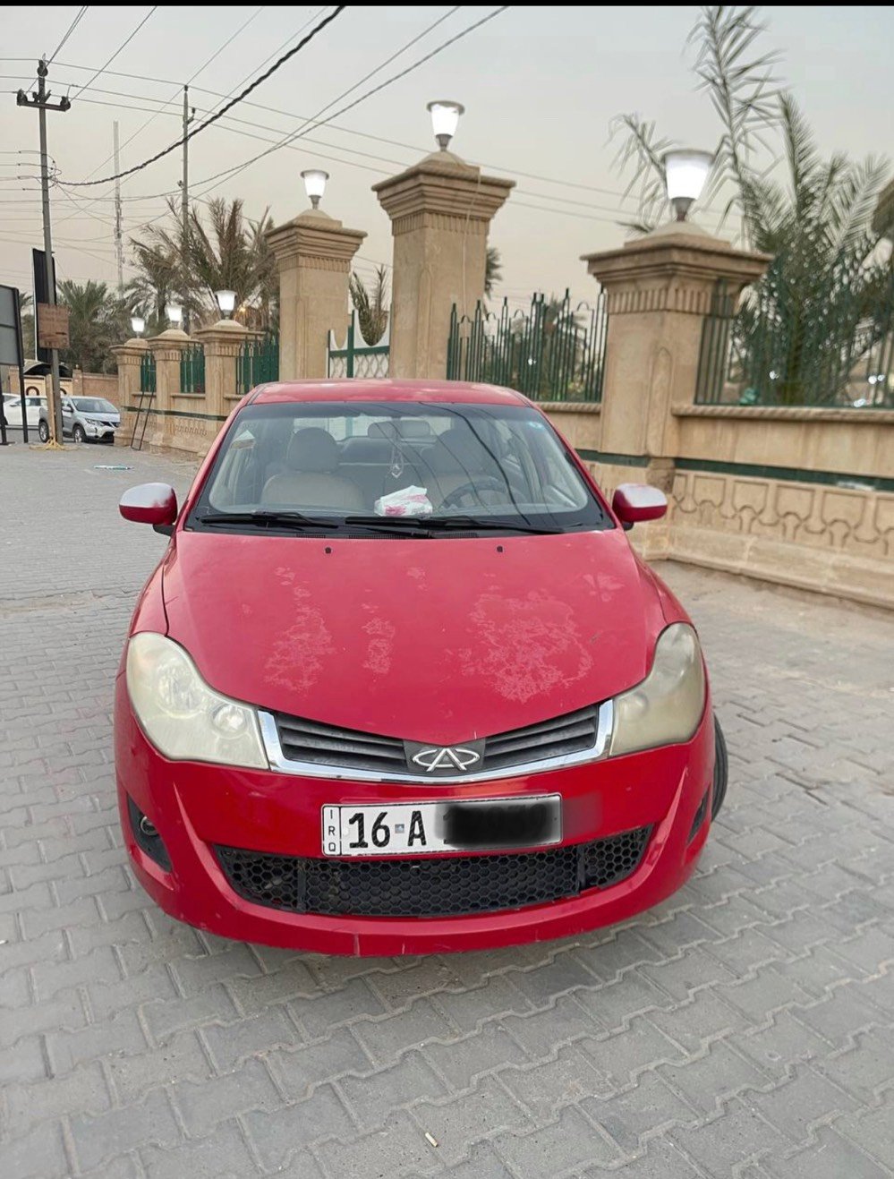 سيارة شيري فلاوين 2013 رقم انكليزي سنوية 2029 سيارة تبريد ثلج كربائيات شغالة تخم تاير يسارة مال جناي وشكل احلى من الصورة