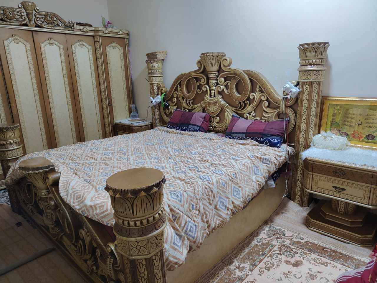 -متكونه من 6 قطع
-جرباية مترين بمترين عاليه
-كنتور4 خانات ب6بوب
-ميز تواليت متكون من 6 جرارات وميز بيه رف
-مرايه طويله وبيها تعايك من 3 جهات
-ميزين متكون من 2 جرارات ملحق للجربايه -متكونه من 6 قطع
 السعر بيه مجال للتفاوض
العنوان البصرة /ابو الخصيب / البهادرية البصرة, العراق


**إذا كنت صاحب هذا الإعلان وتريد حذفه لأي سبب، رجاءا أرسل رسالة إلى الدعم الفني**