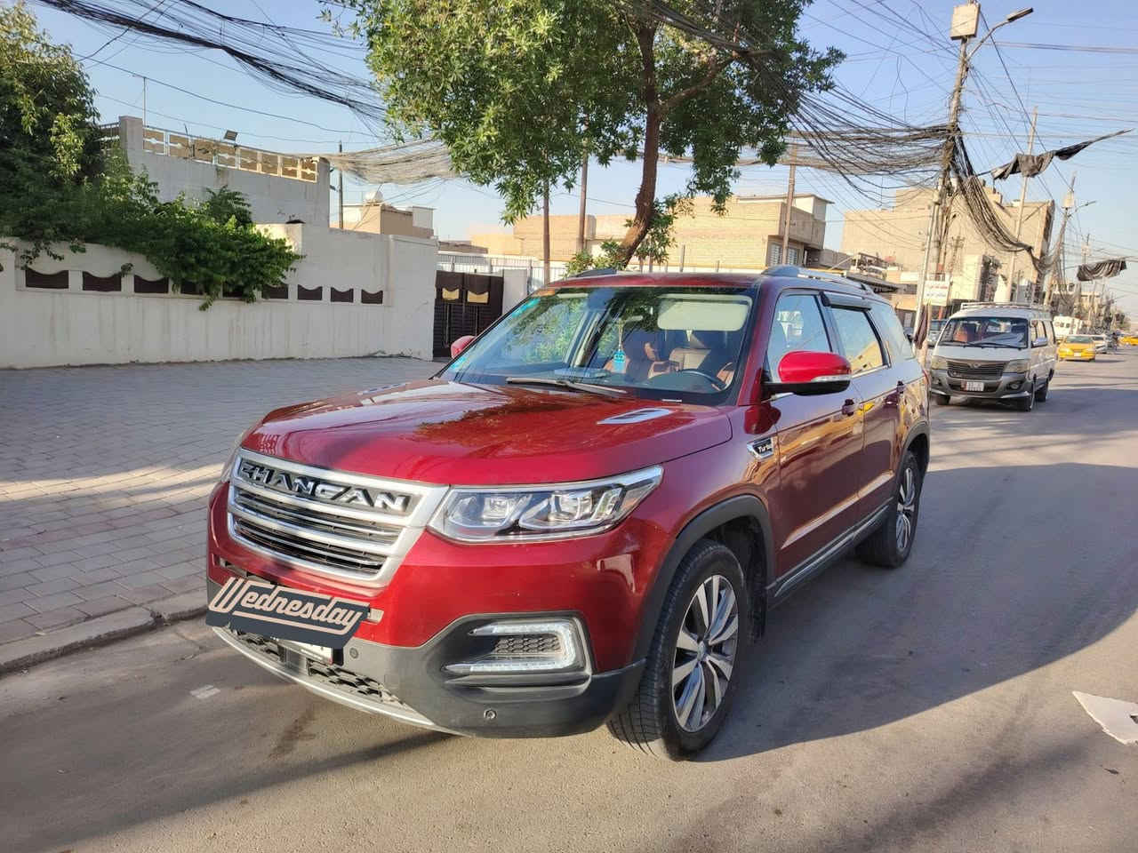 🔥 للبيع شانجان CS95 موديل 2019  الفول 🔥
💰 السعر: 20 مليون دينار عراقي 

🚘 Changan CS95 2019
📍 بغداد – حي الأمين
📄 مرقم بغداد الإنكليزي الجديد
✅ السيارة باسمي - مشروع وطني – تحويل ثاني يوم
 
📆 السنوية جديدة لحد 2031
📆 الهزة جديدة باقي بيها سنة
📆 سونار جديد يم سونار المندلاوي 

✨ المواصفات والتجهيزات:
▪️ محرك 2.0 Turbo اقتصادي وقوي
▪️ سحب أمامي (Two Wheel)
▪️ ماشية 80 ألف كم فقط قابب للزيادة 
▪️ 7 راكب
▪️ بانوراما (فتحة سقف)
▪️ شاشة تابلت ضخمة
▪️ كامرة خلفية
▪️ جنطة كهربائية
▪️ دخول ذكي + بصمة تشغيل وأبواب
▪️ تشغيل عن بعد
▪️ هاند بريك كهربائي
▪️ أوتو بريك
▪️ كراسي كهربائية
▪️ تحكم ستيرن جهتين
▪️ حساسات أمامية وخلفية
▪️ سونار حديث
▪️ إنارة محيطية LED داخلية فخمة
▪️ تبريد 3 قطعة ثلج ❄️
▪️ إيرباكات موجودة
▪️ مرايا شفط تفتح وتنسد تلقائي ويا التشغيل والإطفاء

⚙️ أنظمة القيادة:
✅ Eco
✅ Normal
✅ Sport
✅ Snow

📋 ملاحظات السيارة:
▪️ ضربة خفيفة بالجاملغ الأمامي وتم صبغه كلير
▪️ شخط بباب السائق وتم صبغه كلير
▪️ باب خلف السائق مصبوغ كلير

🚗   السيارة كاملة مكملة، محرك وكير خير من الله، استخدام مرتب ونظيف جدا.

   التواصل عبر الواتساب : ***********
