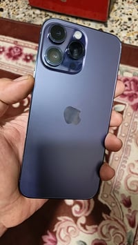 14 pro max  Esim شريحة الكترونية  256  مستبدل شاشة اصلية من ابل  و بطا...