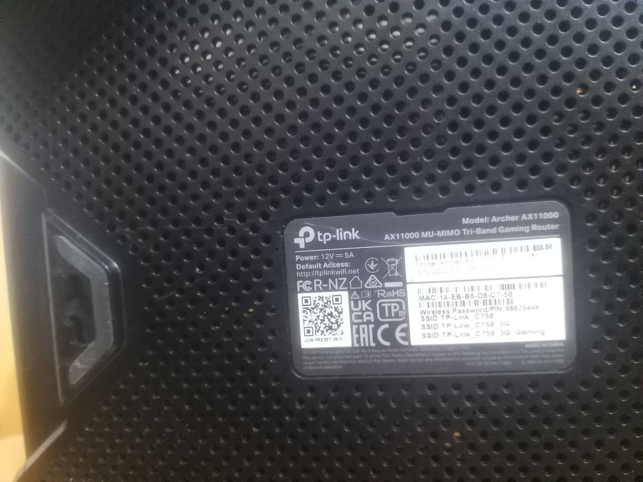 راوتر  كيمنك  Tp_link  للبيع

AX11000 

Wi fi 6

ألسعر   275  ألف

متوفر توصيل جميع محافظات ألعراق

واتساب  ***********
