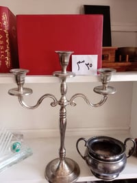 شمعدان فكتوري • طلاء فضة • قابل للتفكيك