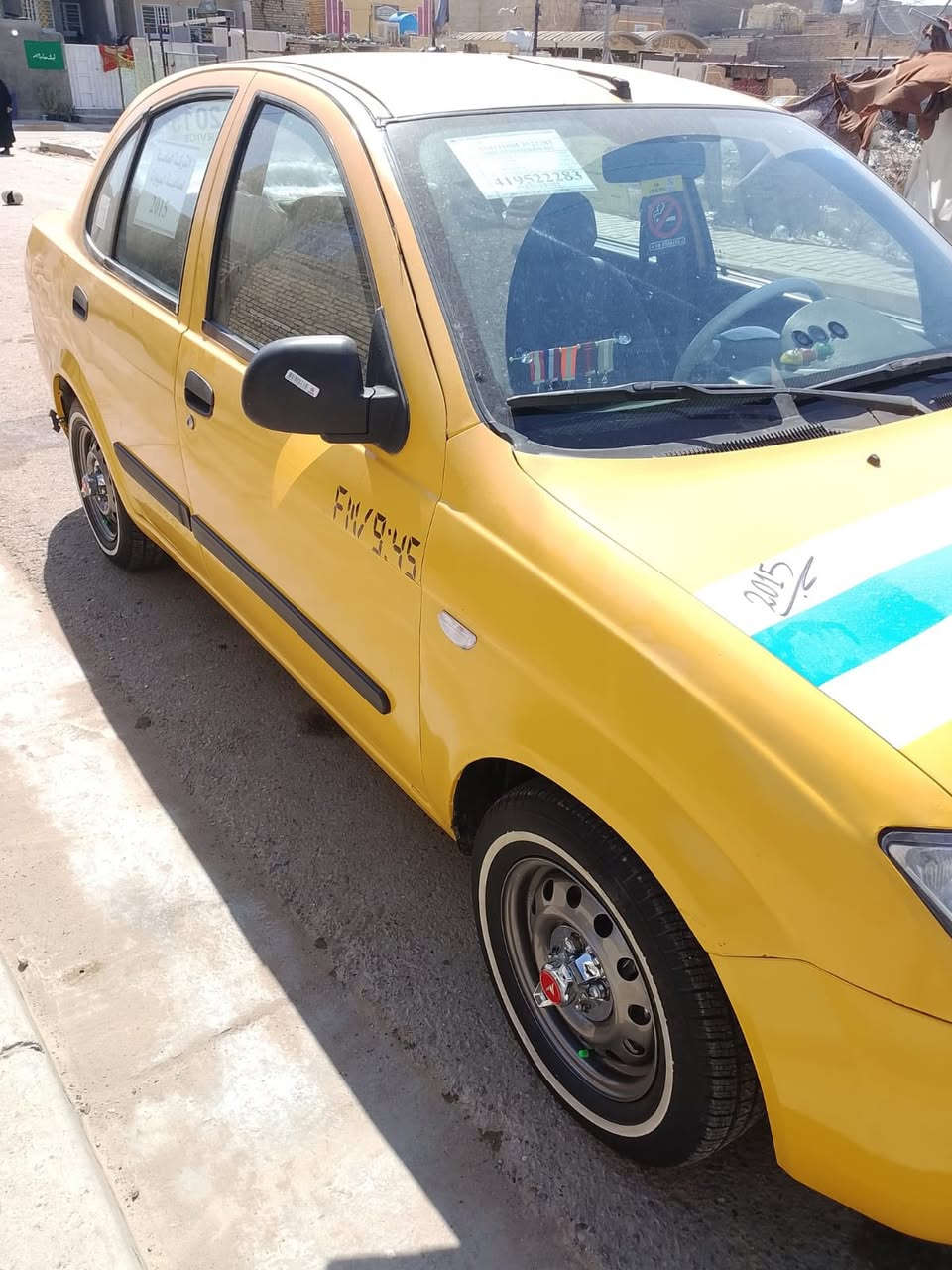 السلام عليكم طيبه موديل 2015 رقم بغداد انكليزي كير مكينه تبريد خير من الله صدر جديد تخم تاير داخله حلو كامره خلفيه السياره جاهزه ما تصرف عليها كبل للشارع بيها طخه ليوره 
مكاني بغداد الحسينية الراشديه 
رقم الهاتف ***********
السعر 34 وبيه مجال
