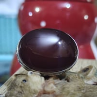 عقيق يماني • طبيعي غير معالج • صياغه يدويه