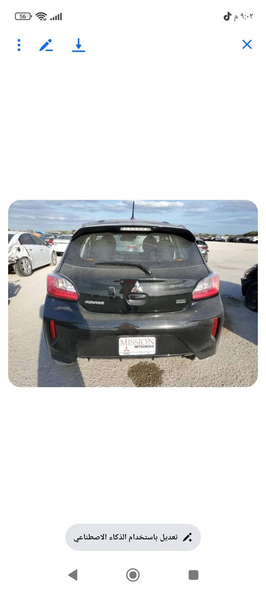 سياره مسي بوشي ميراج موديل 2024 الحادث موضح بالصورة چاملغ بارد سياره إرباك ستيرن  السياره با اسمنه ماشيه 2000 بدون رقم 
العنوان بابل 
الرقم ***********
وغير متواجد على الفيس
