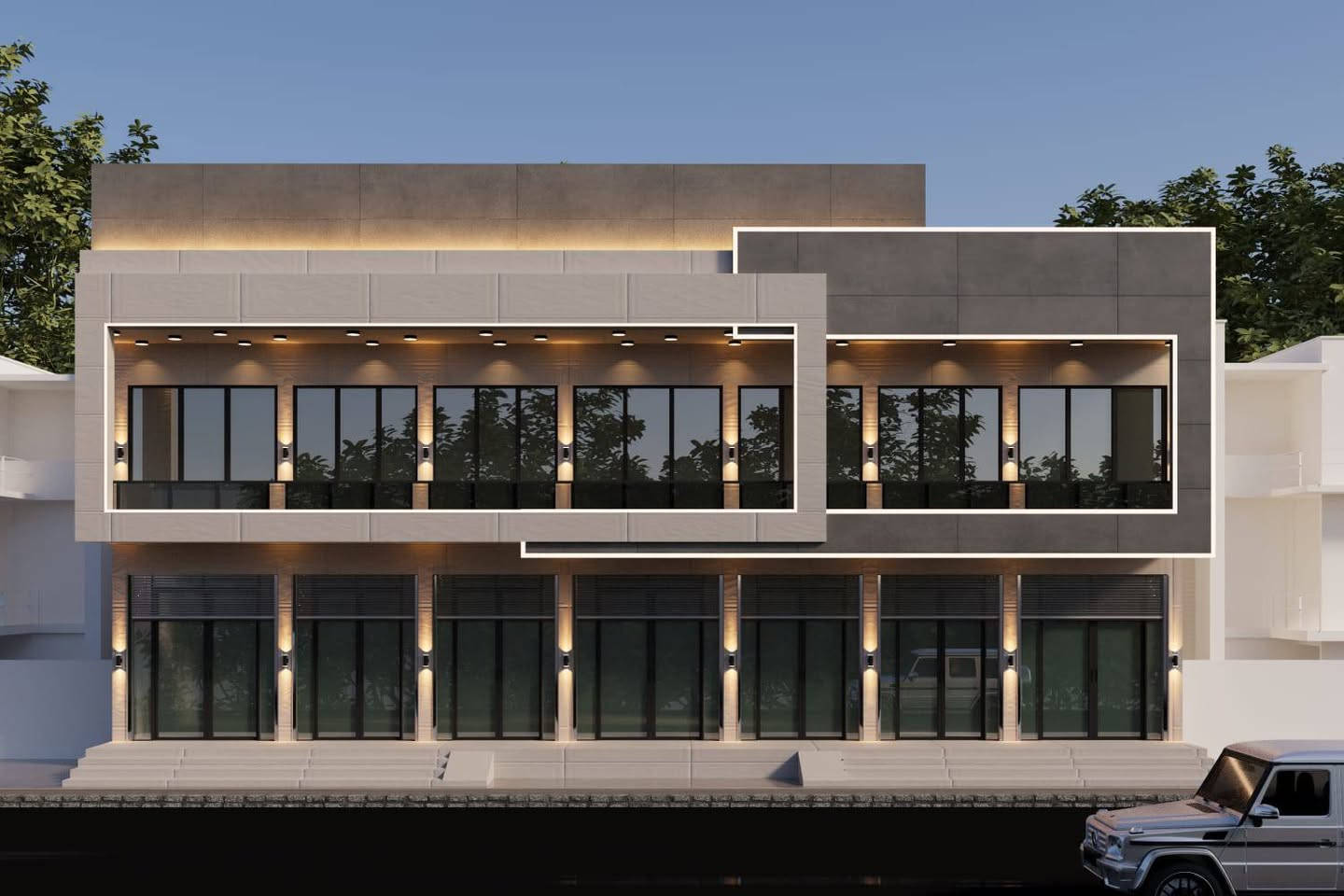 متابعينا الأعزاء نعرض لكم صور قبل وبعد تصميم وتنفيذ واجهة عمارة عرض 17 متر في محافظة النجف الاشرف اكساء بورسلاين مع زجاج كيرتن وول حسب طلب الزبون للاستفسار الاتصال على الرقم
***********
