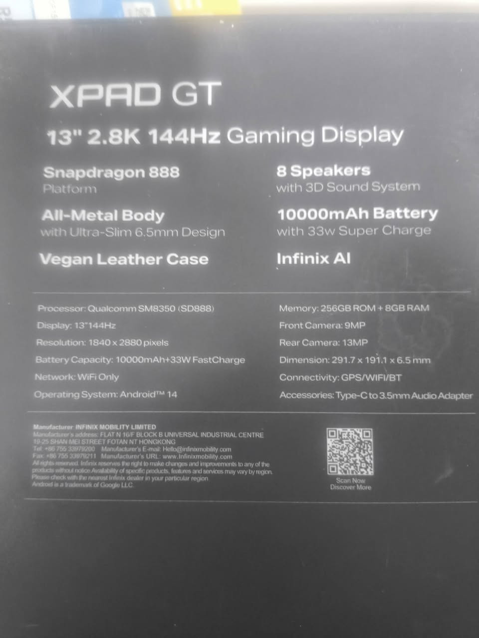 السلام عليكم للبيع   XPAD GT
جهاز نظيف حيل العاب فول معالج سناب دراكون 
سعره مناسب مكاني بغداد 
***********
