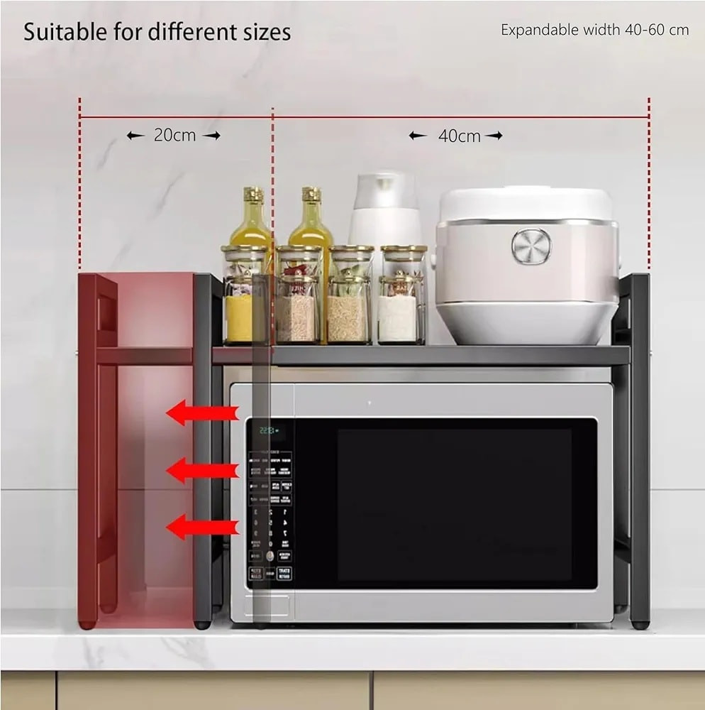 رف فرن ميكروويف قابل للتوسيع، رف ميكروويف مزدوج الطبقات قابل للتعديل من الستيل الكربوني، رف تحميص شديد التحمل، منظم سطح المطبخ، يتحمل وزن 55 باوند،  (اسود)
25 الف فقط


**إذا كنت صاحب هذا الإعلان وتريد حذفه لأي سبب، رجاءا أرسل رسالة إلى الدعم الفني**