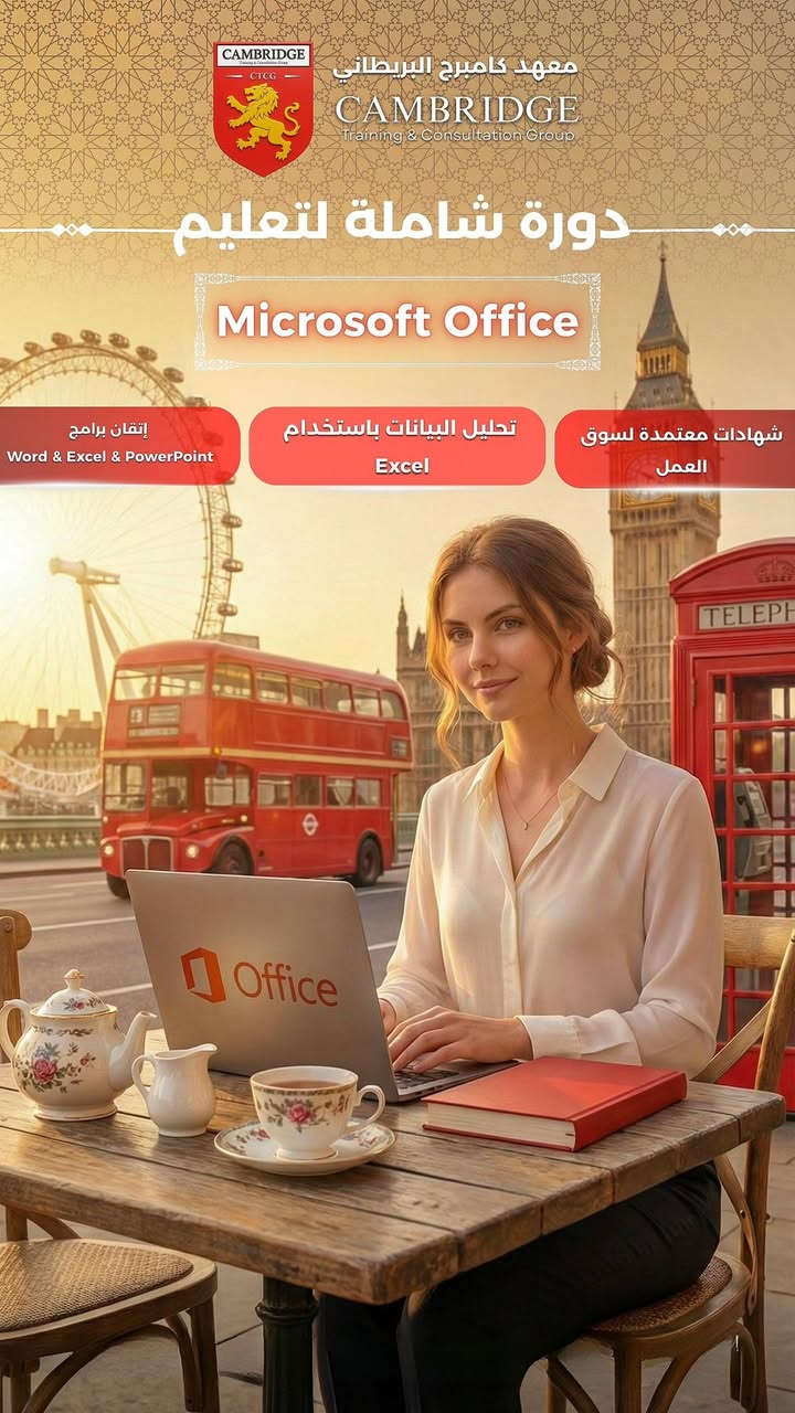 🎉🔥 Cambridge UK – أكبر وأقوى عروض العطلة الربيعية🔥🎉

خصومات ضخمة على جميع البرامج الأساسية والمتقدمة

💥 لأول مرة… المعهد البريطاني كامبرج يقدّم أكبر عرض في تاريخه على دوراته المعتمدة داخل العراق.
💥 عدد المقاعد محدود – والعرض متاح لفترة قصيرة فقط.

هل أنت مستعد تغيّر مستقبلك ؟ 🚀

💎 العروض الكبرى – Cambridge UK

🇬🇧 1. دورات اللغة الإنجليزية الاحترافية

📘 English General / Conversation / Four Skills
🔥 150,000 دينار فقط
بدلاً من 300,000 دينار
💻 2. دورات الحاسوب والمهارات الرقمية

📚 IC3 – Office – Digital Skills
🔥 150,000 دينار فقط

📊 3. دورة المحاسبة الشاملة

🔥 350,000 دينار فقط

📝 دورات TOEFL & IELTS – Cambridge UK

🟦 TOEFL

✔️ كروب: 325,000 دينار
✔️ خصوصي: 600,000 دينار

🟥 IELTS

✔️ كروب: 325,000 دينار
✔️ خصوصي: 600,000 دينار

⭐ لماذا تختار Cambridge UK؟

✔ تدريب واقعي + مناهج بريطانية
✔ Speaking – Listening – Reading – Writing
✔ كروبات صغيرة لضمان الفعالية
✔ متابعة فردية وتقييم أسبوعي
✔ شهادة رسمية تقوّي الـ CV
✔ مدرّبون بخبرة دولية
✔ تطوير واضح خلال أول أسبوعين
✔ معهد رسمي معتمد ومسجل داخل العراق
✔ نتائج حقيقية ودعم مستمر حتى بعد انتهاء الدورة

🚀 انتبه – عروض محدودة جداً
🔥 هذا العرض هو الأكبر خلال 2026
🔥 ينتهي بمجرد اكتمال عدد المتدربين
🔥 التسجيل يعتمد على أسبقية الحجز

🎯 ماذا ستحصل بعد التسجيل؟

✔ رفع مستوى لغتك بسرعة
✔ ثقة بالمحادثة + مهارات مهنية قوية
✔ تجهيزك للوظائف والدراسة
✔ شهادة معتمدة تغيّر شكل سيرتك الذاتية
✔ فرص أفضل داخل العراق وخارجه
✔ نظام تدريبي كامل من Cambridge UK

⚠️ احجز الآن – المقاعد محدودة

📩 اكتب: "أريد التسجيل"
وسيتم التواصل معك فورًا.

📍 فروع Cambridge UK في العراق

🏢 بغداد – المنصور
شارع معرض الزهور – مقابل بلدية المنصور
☎ ***********

🏢 بغداد – زيونة
الشارع الخدمي – قرب دار الأزياء – مقابل مجمع المدارس
☎ ***********

🏢 الموصل – حي الفلاح
مقابل مطعم مستر جكن
☎ ***********

🏢 البصرة – حي عمّان
البناية المجاورة لمطعم بربين
مقابل مطعم أبو حسن
☎️***********
***********

📌 الإدارة العامة – لجميع الفروع
☎ ***********

🔗 📡 تواصل معنا عبر الإنترنت:
https://xe9ww.mssg.me/مرحباً-بكم-في-كامبرج-البريطانية

للاطلاع على جميع الدورات والإعلانات والعروض، تابعوا منصاتنا الرسمية:
🌐 CambridgeNation.com
🌐 ctcgroup-uk.com
📱 واتساب: ‎+9647722267716

Thank you for contacting Cambridge British Institute and for your interest in our programs.
Your inquiry has been fully addressed via a text message, and we are always pleased to assist you throughout your educational journey.

🔗 📡 Contact us online:
https://xe9ww.mssg.me/Welcome-to-Cambridge-British

For all courses, announcements, and offers, please follow our official platforms:
🌐 CambridgeNation.com
🌐 ctcgroup-uk.com
📱 WhatsApp: +9647722267716

