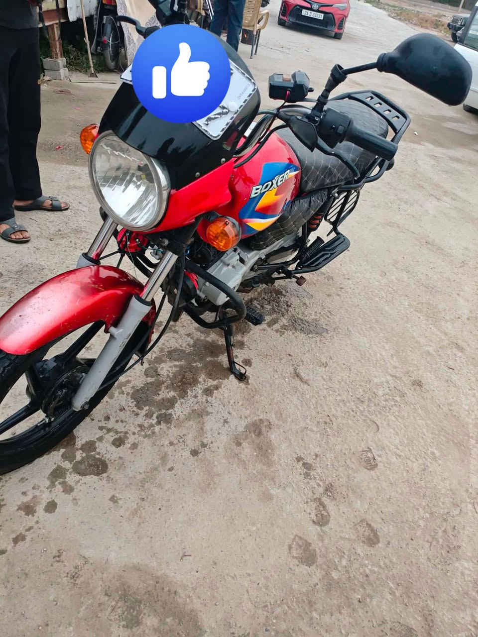 سلام عليكم 
دراجه بوكسر للبيع
موديل 21
دراجه نضيفه ومرتبه تايرات جديد
لايت زنون ستاند تلفون 
مرقم نكليزي تحويل ثاني يوم دراجه كامله من كلشي بوجهك للشارع 
*********** خط او واتس
