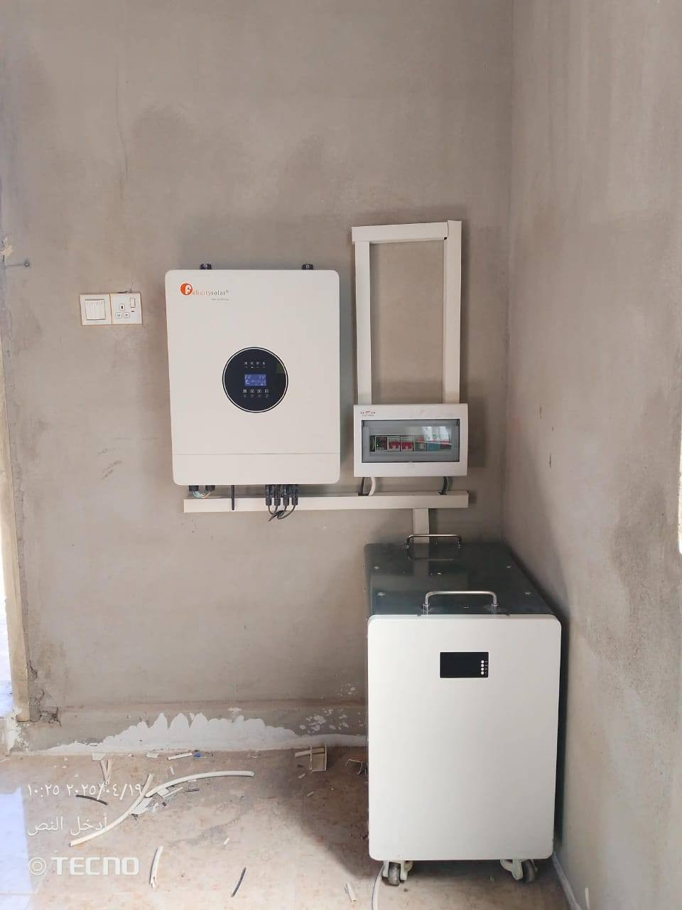 اسلام عليكم
يتوفر كافه متطلبات الطاقه الشمسيه
من البطاريات السائل وايضا بطاريات اليثيوم
مع انفريتر كافه الاحجام
الواح لونجي 615 و 620 و650 حجم كبير
مع كادر تنصيب منزلي زراعي كافه المحافظات
مع كافه الضمانات
رقم المهندس المختص ***********
أو تواصل وتلل
