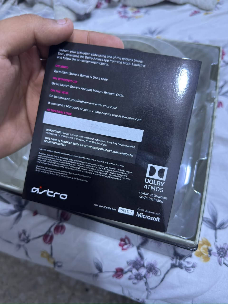 سماعة Astro A50 Gen4 🔥
السماعة الي تعتبر واحده من اقوى سماعات الgaming بل سوق حاليا🎧
وايرليس + قاعده شحن🔋
تصميم مريح يناسب جميع المقاسات ✅
شحن يدوم اكثر من 12+ساعه 
بيها كارت اشتراك DOLBY لمده سنتين غير مستخدم كما موضع بلصوره
كاملة الملحقات 🔥
لاتحتوي على خدش محافض عليها امانه الله
سبب البيع : بحاجه الى المال ولو عليه مابيعها
تربط pc+Xbox
متوفر الها تطبيق بل Pc بأسم Astro Command Center 
مكاني : بغداد الاعظمية
رقم الهاتف للتواصل او الدخول خاص ***********
السعر وقابل للتفاوض 125الف دينار فقط
