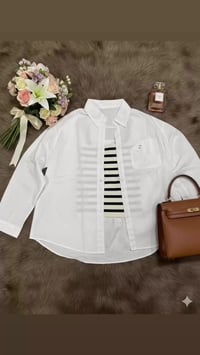 قميص كتان • فري سايز • توصيل بغداد