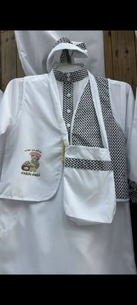 دشداشة أطفال • ٩-١٠ سنة • طقم ٣ قطع