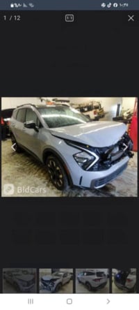 سبورتج مديل 2023 وارد امريكي حادث موجود بالصوره لون اسمنتي تشغيل عن بع...