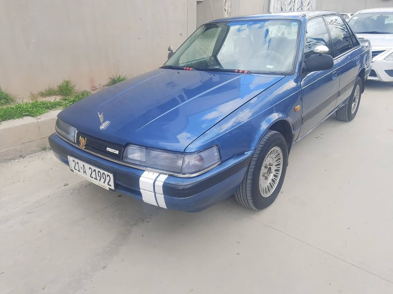 سلام عليكم
مازده 626 موديل 91.  8بخ 
رقم سليمانيه هزه جديد سنويه لحد 2029
بدون صبغ تبريد شغال تخم تايرات جديد 
كير مكينه مكفولات  دفتر بانزين بيها 
عنوان السيارة كركوك 
سعر 42 وبيها مجال شي قليل 
الهاتف ***********
