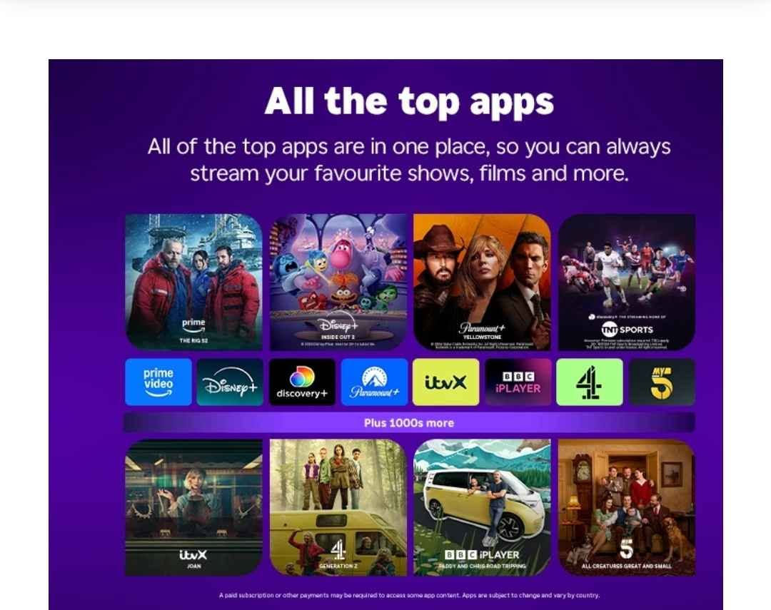 ئامێری تیڤی بۆکس مارکەی بەناوبانگ ROKU EXPRESS 4K+ بۆ سەیرکردنی کەناڵە ناوخۆیو وەرزشی و فلیم تازو لۆک ناوکارتۆن .
جیهاز تیفي البوكس من الماركة العالمیة ROKU 4k+ جدید بالوك مامستخدم یستعمل للمشاهدات الافلام والمسلسلات القنات والشبكات العالمیة والداخلیة مع المشاهدات كٲس العالم، تربط مع الهاتف السليمانية, العراق


**إذا كنت صاحب هذا الإعلان وتريد حذفه لأي سبب، رجاءا أرسل رسالة إلى الدعم الفني**