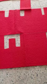 ارضيات لياف • تفصيل سيارة • بيجي رصاصي أحمر