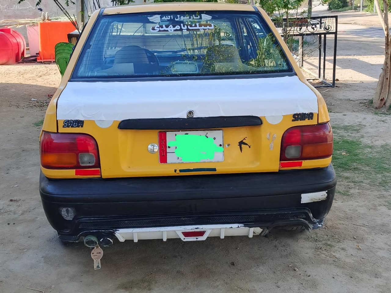 السعر {16}وبيها مجال

للاتصال{***********}

سايبا موديل((2010)) رقم نجف (ألماني) 

مكينه وگير (كفاله) حداديه نص. 

تخم تاير جديد كهربائيات شغاله. 

تحويل مباشر ((السنوية ما ساقطه مشروع وطني )) 

ملاحضه عليها {هيئه وغرامات 150  ألف} 

مكان السياره كوفه حي ميسان. 

((مكلففف بلنشر))
