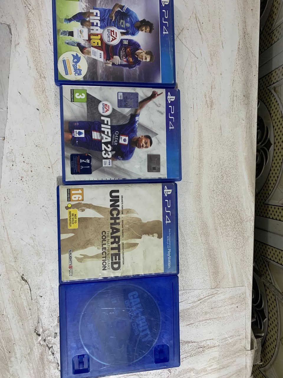 بلي فـور اونلاين 500GB جهاز كلش نضيف يجي ويا 3 حسابات مجانآ داخل الجهاز وانطيك 4 العاب 
فيفا23
فيفا 16
انشارتد الاجزاء الثلاثه 
وبلاك اوبس 3 
وانطيك ويا كت تايگر كـيبور وماوس هديه 
واليده مالته الاصليه مو تجاري / مكاني بغداد / حي القاهره
سعره 225


**إذا كنت صاحب هذا الإعلان وتريد حذفه لأي سبب، رجاءا أرسل رسالة إلى الدعم الفني**