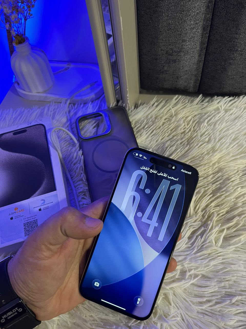 📱 آيفون 15 برو ماكس للبيع
السعة: 256GB

نسخة الشرق الأوسط

الجهاز كلش نضيف

🔋 البطارية 88%

📦 مع كامل الملحقات

🔧 تم تبديل الشاشة (أصلية)

⚠️ ملاحظة: الكاميرا الأمامية متوقفة فقط

💰 السعر: 650,000 

📍 الموقع: بغداد – شارع فلسطين


**إذا كنت صاحب هذا الإعلان وتريد حذفه لأي سبب، رجاءا أرسل رسالة إلى الدعم الفني**