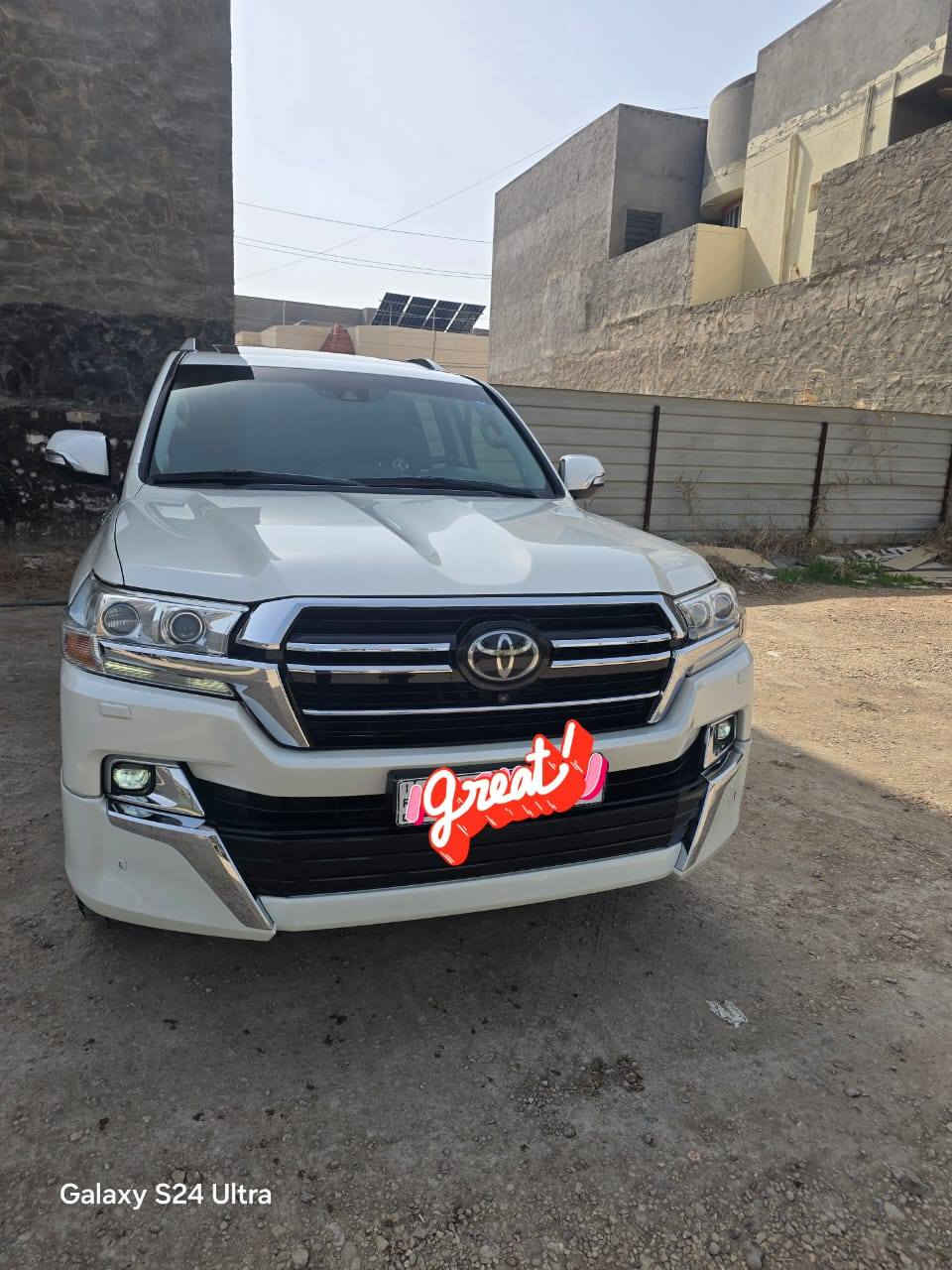 السلام عليكم ورحمة الله وبركاته
تيوتا لاندكروز
2017
فول مواصفات واحد ع واحد
رقمه بغداد الإنكليزي الجديد
سنوية مجدده ل 2029 هزه جديده
كير محرك حداديه تخم تاير مكفولات
تبريد تدفئه كهربائيات كفاله
السعر 440 وبيه مجال
الاتصال ***********
