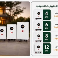 انفيرتر itel • بطاريات itel • ألواح شمسية itel