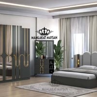 غرفة نوم ٥ قطع • سرير ١٨٠×٢٠٠ • كنتور ٢٢٠سم