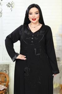 كشمير مطاط • أسود فحمي • مقاسات 2XL-5XL