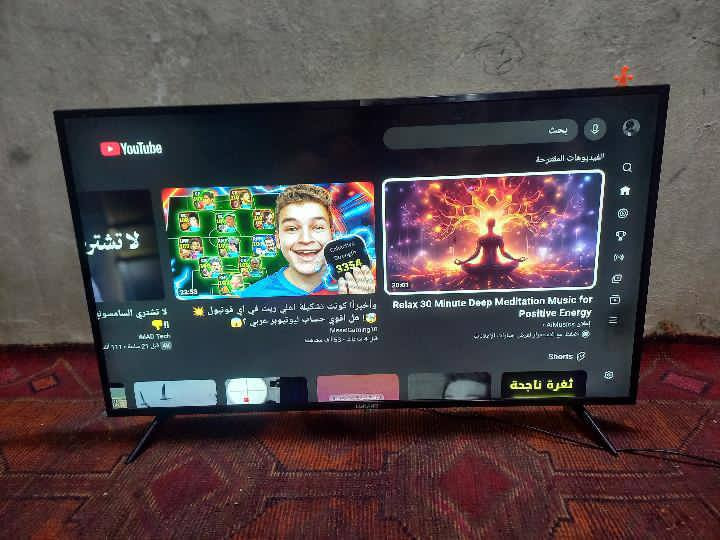 السلام عليكم
شاشة Smart 
Wi-Fi
يوتيوب
صوت محيطي
شاشة نظيفة ومابيها اي خلل فقط شخوط ممأثرة بالشاشة .
حجم 43 
السعر : 150 الف وبيها مجال
للاستفسار : *********** واتساب
جسر ديالى _تقاطع النهروان
