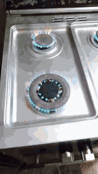 ميلانو ميلانو سل ستيل اربع مشاعل فرنين فوك وجوه سيبايات جامه غطاء مابي...