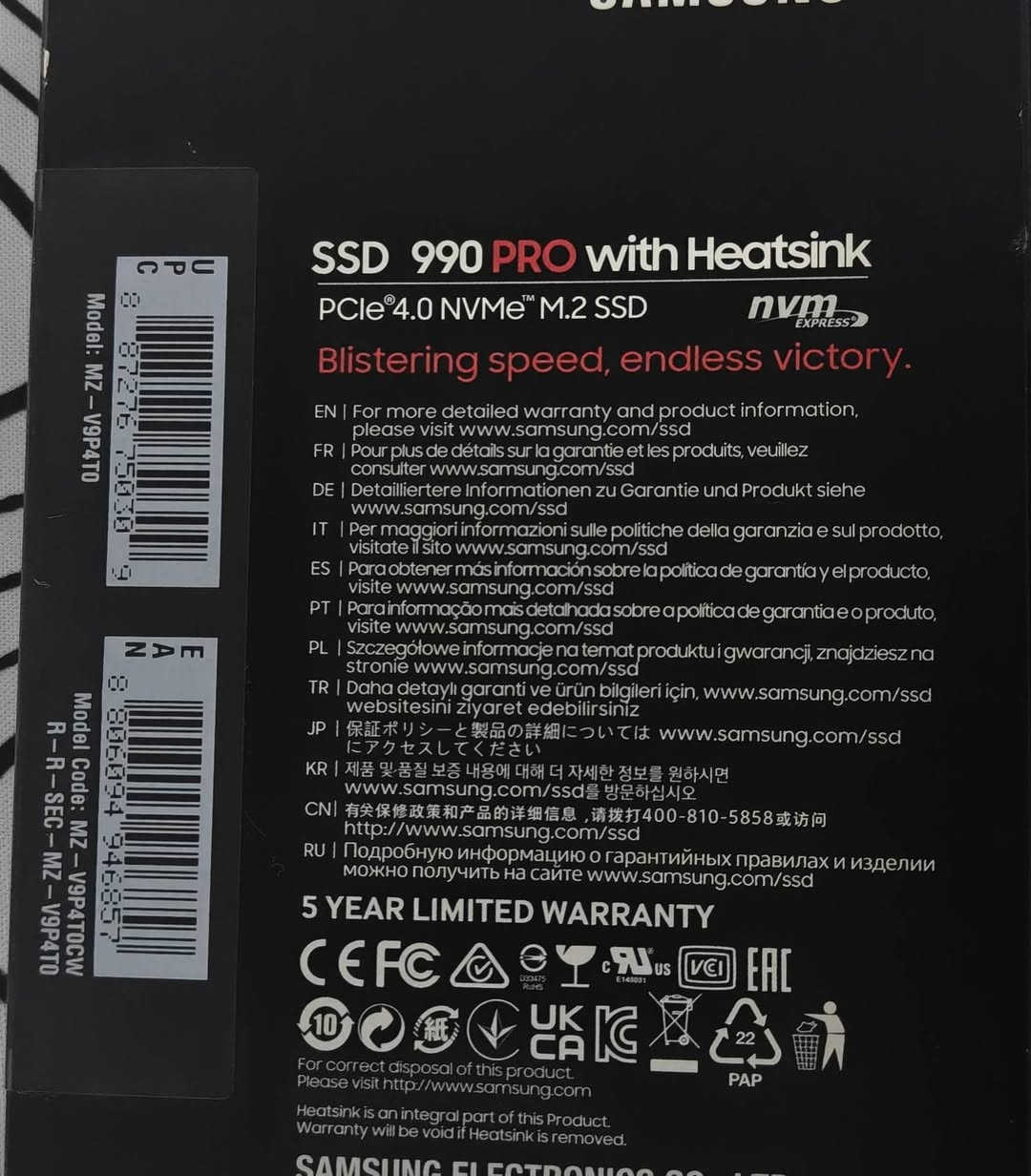 للبيع هارد SSD نوع M.2 الجيل الرابع الاصدار 990 pro من شركة سامسونج . اصلي وجديد غير مستخدم كبس . المنشأ كوري . حجم 4 T.B . السرعة 7450 بالثانية . الوجبة القديمة انتاج 2024 يعني مو كوبي . يحتوي على معدن لتشتت الحرارة . السعر على الخاص


**إذا كنت صاحب هذا الإعلان وتريد حذفه لأي سبب، رجاءا أرسل رسالة إلى الدعم الفني**
