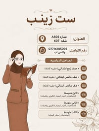 ست زينب • مدرسة أولاد • شقة ٦٠٧