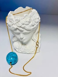 💎 قلادة من الحجر الفيروزي 💎 💎 كوالتي ممتاز أصلي  💎 ذهب برازيلي  💎 غير ...