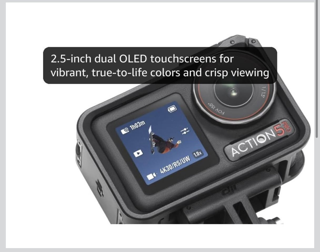 متوفر ماركة dji💐
🌸القطعه بغلاف الشركة كبس🌸

كاميرا DJI Osmo Action 5 Pro Adventure Combo، بدقة 4K مع مستشعر 1/1.3 بوصة، وعمر بطارية ممتد يصل إلى 12 ساعة مع 3 بطاريات، ونظام تثبيت الصورة، وشاشتي لمس OLED مزدوجتين، كاميرا صغيرة مثالية للسفر وتصوير الفيديوهات الشخصية.

جديدة كبس شركة👍


**إذا كنت صاحب هذا الإعلان وتريد حذفه لأي سبب، رجاءا أرسل رسالة إلى الدعم الفني**