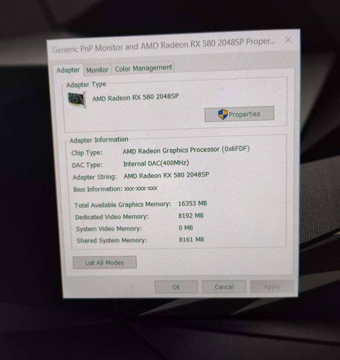 سستم للبيع مكان البصرة ماعندي توصيل
cpu i7 4790

ram 16gb

rx 580 8gb

ssd 128gb

hdd 500gb

بيها ضمان اسبوع

ملحقات ماوس وكيبورد وماوس باد عاديات السعر 250 الف وبي مجال


**إذا كنت صاحب هذا الإعلان وتريد حذفه لأي سبب، رجاءا أرسل رسالة إلى الدعم الفني**