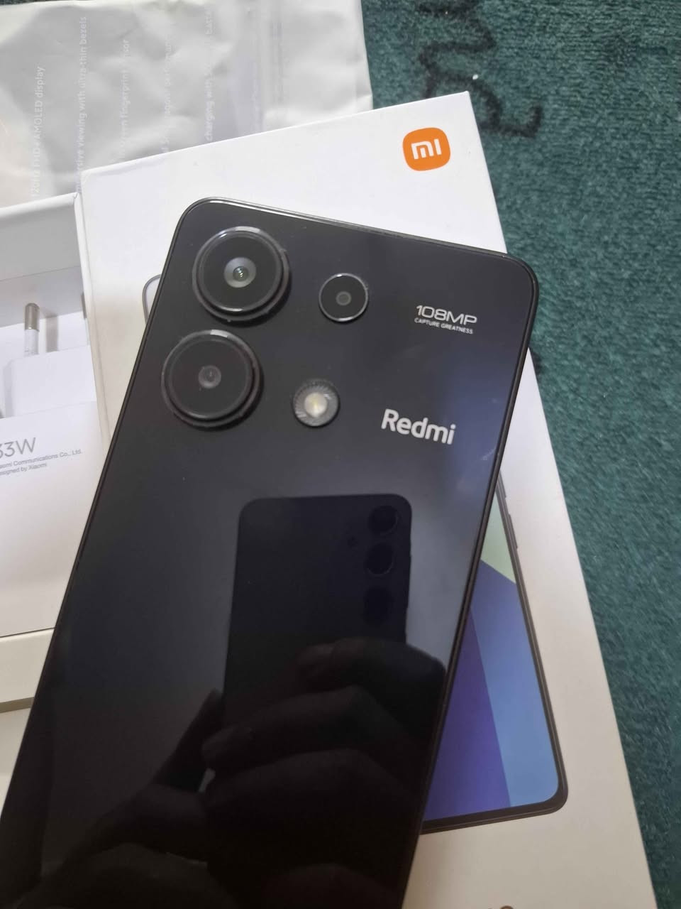 ريدمي نوت 13

اخو الجديد كامل غراضه 

ذاكره 256 رام 16

كامره 108

شاشه اوملد فول اج دي بلص

بصمه بالشاشه

دبل سبيكر ستيريو

بطاريه 5000

شاحنه 33 واط بغداد, العراق


**إذا كنت صاحب هذا الإعلان وتريد حذفه لأي سبب، رجاءا أرسل رسالة إلى الدعم الفني**