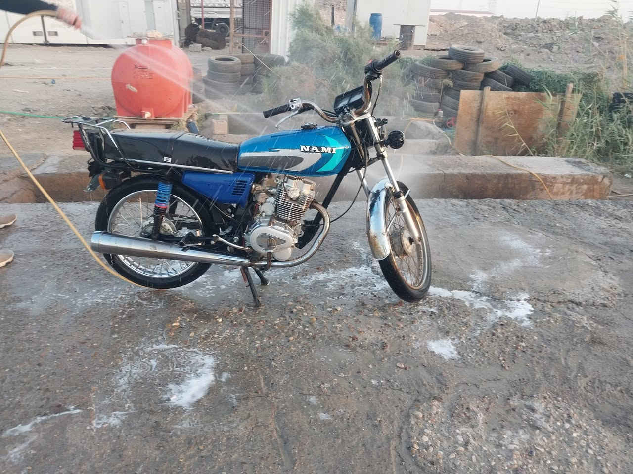 متاح دراجه ايراني ادوات مكفوله من السرقه مابيه كل نقص كهربايت كله شغله السعر 350 وبيه مجال المكان القرنه الشرش وهاذ رقمي #***********#
