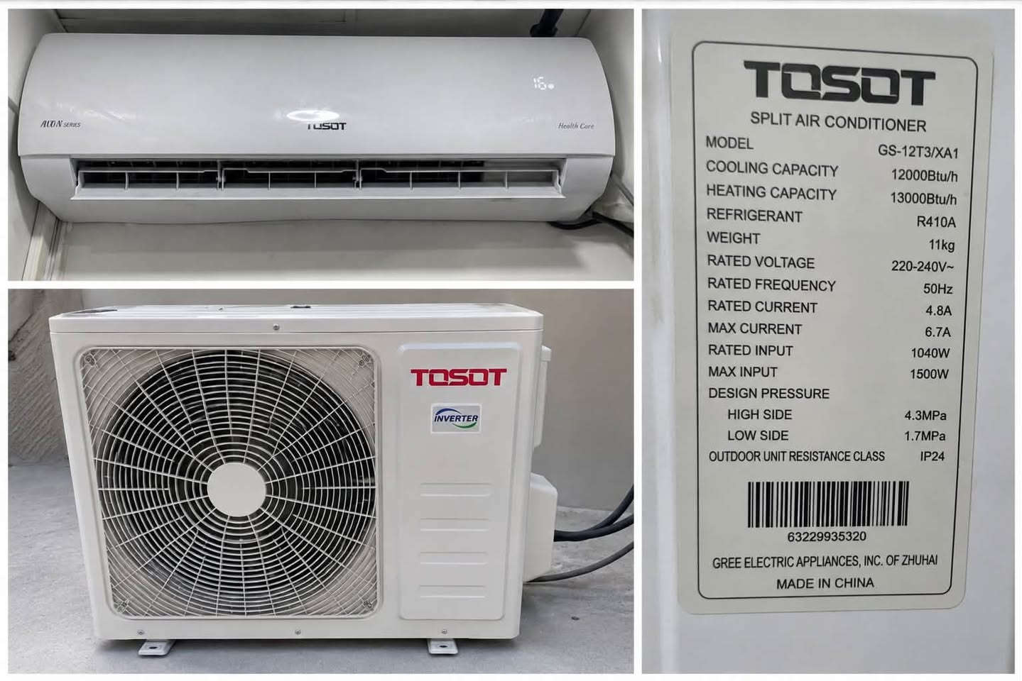 السلام عليكم
للبيع سبلت توسوت (TOSOT) - صناعة شركة غري (Gree Electric)
الموديل: GS-12T3/XA1
الحالة: سبلت مستعمل نظيف جداً وجديد. يعمل بنظام تبريد وتدفئة بكفاءة عالية، ومناسب جداً لتحمل درجات حرارة الجو.
السعر: قفل 550 ألف.
للاستفسار: ***********
المكان: بغداد
