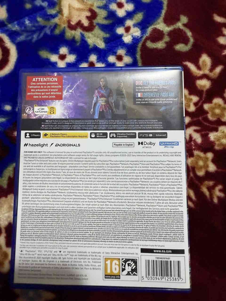 لعبة SPLIT FICTION السعر 50الف


**إذا كنت صاحب هذا الإعلان وتريد حذفه لأي سبب، رجاءا أرسل رسالة إلى الدعم الفني**