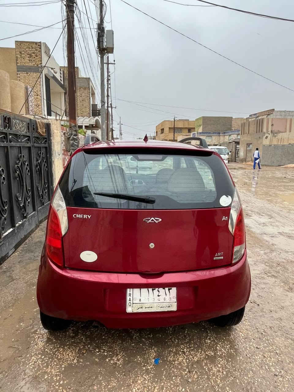 سلام عليكم للبيع شيري A1 رقم قادسيه تحويل مباشر
كير كهربائي 

تبريد شغال 
مكينه شغاله 
رقم قادسية 
بيه صبغ مكانات بسيطه بدون ضربة ولا تبديل 
سياره حلوه جاهزه 
للستفسار *********** مكان السياره حله 
السعر 28
