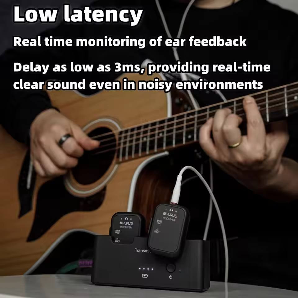 هذا المنتج هو نظام مراقبة لاسلكي M-VAVE SWS12. 
نوع الجهاز: نظام نقل صوت لاسلكي احترافي مزود بقاعدة شحن. 
المميزات: يدعم جهاز إرسال واحد مع جهازي استقبال (1 Tx to 2 Rx). 
نطاق التشغيل: يصل إلى 30 مترًا من مسافة النقل الفعالة. 
الجودة: جودة صوت احترافي


**إذا كنت صاحب هذا الإعلان وتريد حذفه لأي سبب، رجاءا أرسل رسالة إلى الدعم الفني**