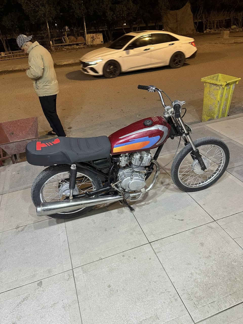 دراجه ايراني للبيع ادوات نضيفه مابيه نقص محرك مامفتوح لا نضوح ولا تبخير مكفوله تانكي جديد كشن تفصال جديد دبلات جاهزه دكه وحده بكل وكت سعره 375 مكاني كزيزه رقمي ***********
