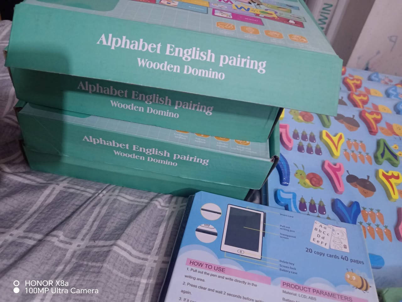 شلعة اخيره تعليميات رااااقيه جدا
بوكس خشبيات
الواح خشبيه حجم A4
كتاب سبوره الكترونيه  ملونه مع ٢٠ بطاقه وجه وظهر


**إذا كنت صاحب هذا الإعلان وتريد حذفه لأي سبب، رجاءا أرسل رسالة إلى الدعم الفني**