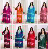 دشداشه نسائي • كوليكشن رمضاني • تطريز وستراس