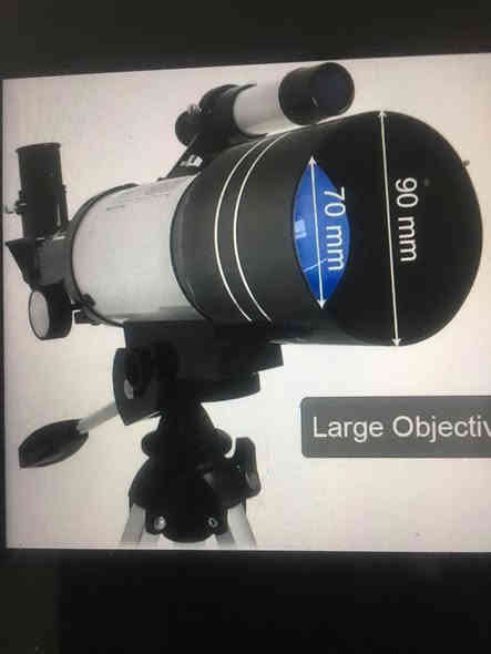 تلسكوب فلكي احترافي بالباكيت وكاملة ملحقاته وعدساتة قطر ٩٠سم يعني احترافية بالنظر والتقريب سعر ٤٥ الف سامراء واتساب ***********
