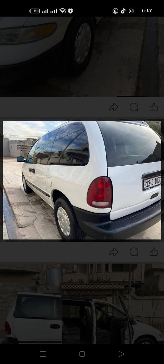 السلام عليكم سياره دوج كرفان موديل 96 صبغ احزام جماليه طخم تاير جديد  كهرباياتها شغاله سياره بسمي الستفسار عل رقم *********** واذا اكو مراوس يرهم حسب القناعه السعر 55 وبيها مجال لشراي
