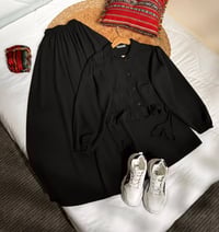 قميص وتنورة • سكوب كريب • مقاسات 38-48